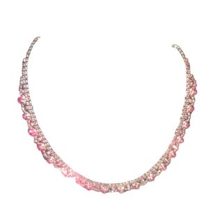 Simply Vera Wang Elegant Pink and Silver Necklace NWT